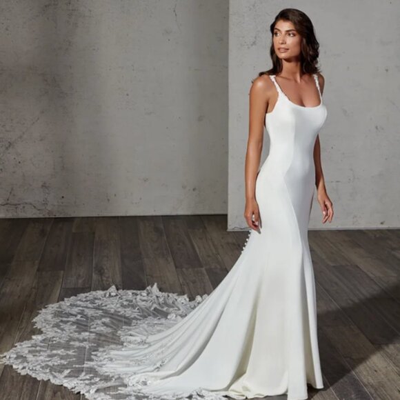 Eddy K Ivory Nikita Wedding Dress - Picture 2 of 4